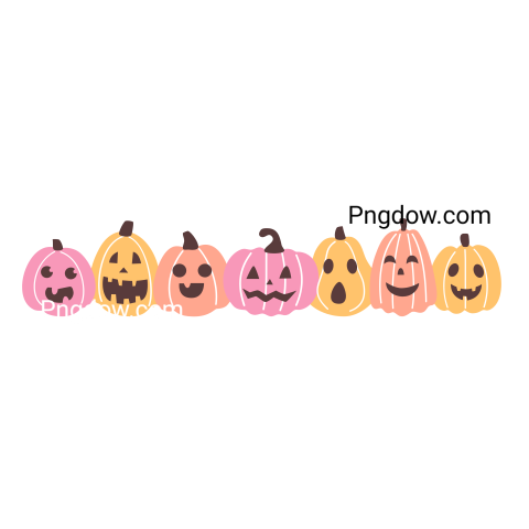 Cute Halloween Pumpkins  Border