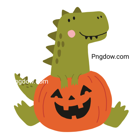 Cute cartoon Halloween Dinosaur