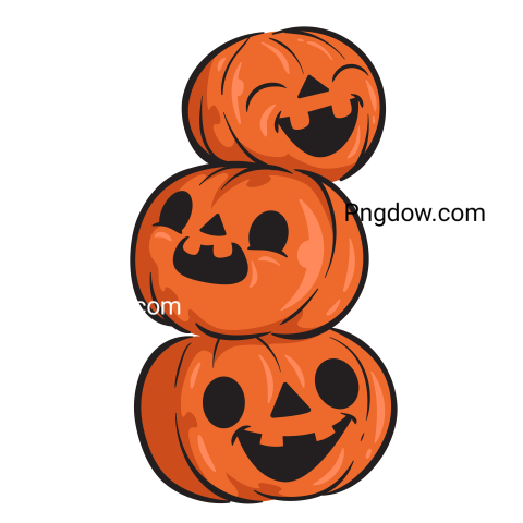 Cute Halloween Pumpkin Character Illustration