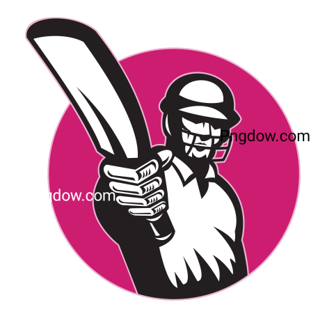 A Cricket Player Badge