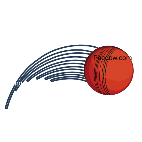 Illustration of a Red Cricket Ball