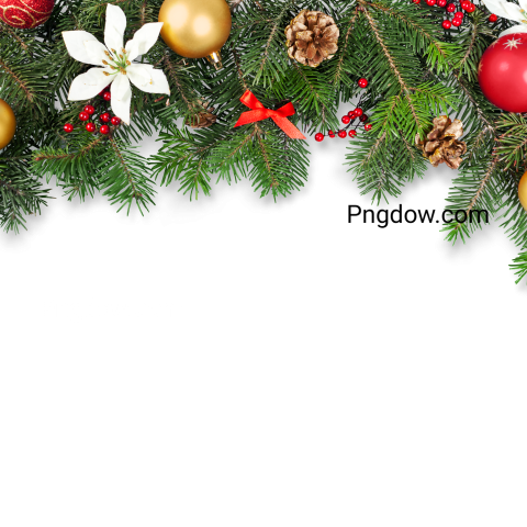 Christmas Decorations Isolated on Background