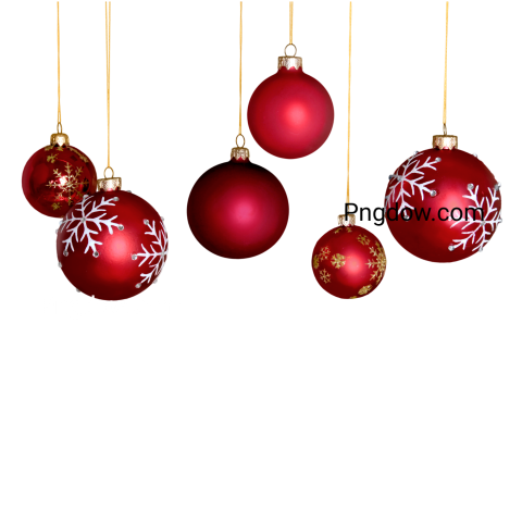 Christmas Baubles   Isolated