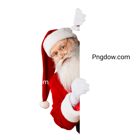 Santa Looking transparent background