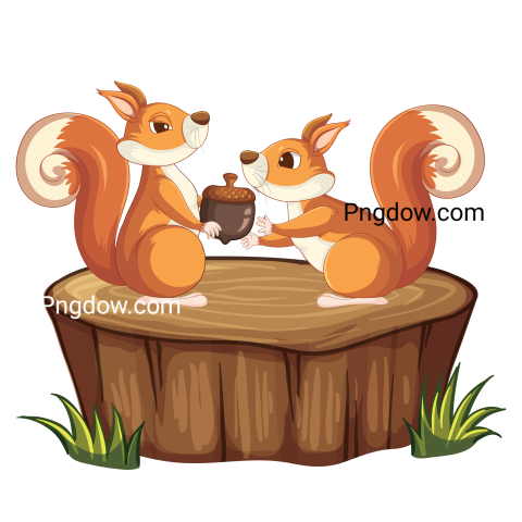 Cute Squirrel Animal Cartoon