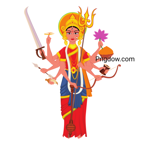 Durga Puja Goddess Illustration