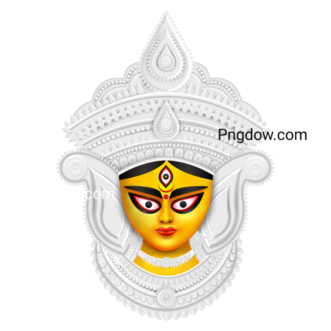 Hindu God Maa Durga Face