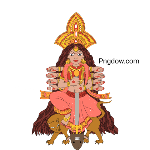 Durga Maa Illustration