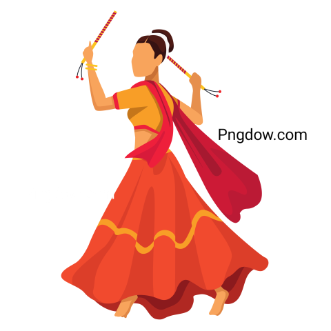 Navratri Dancer Female Traditional Character
