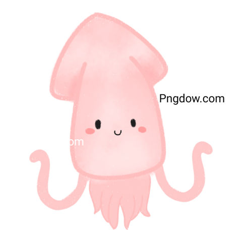 Watercolor squid Png free