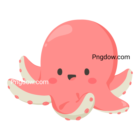 Octopus Cartoon illustration Png free