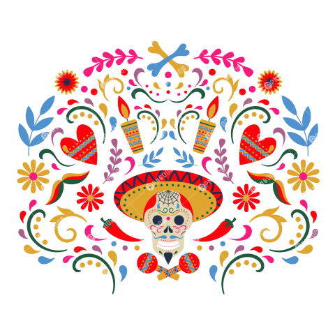 Dia De Los Muertos Banners  Day of the Dead Mexican Sugar Human Head Bones and Flowers Vector Background Set  Mexican Dead Day Holiday Cards free