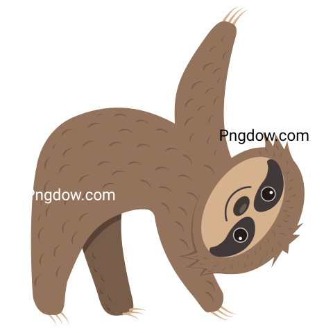 Sloth Does Yoga transparent background