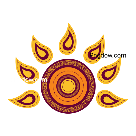 Diwali Fest Mandala Ethnicity Icon