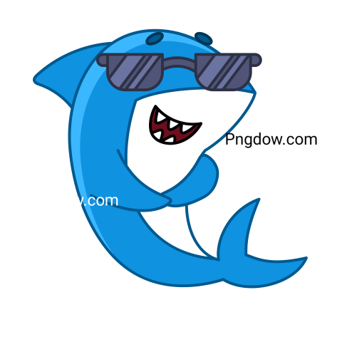 Cute shark shark icon