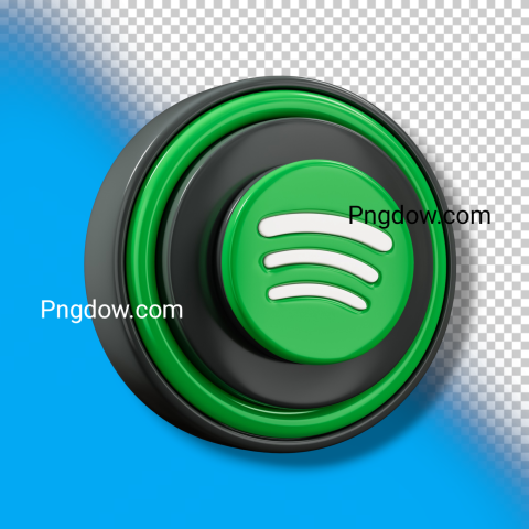 Spotify icon logo isolated 3d render cutout SVG