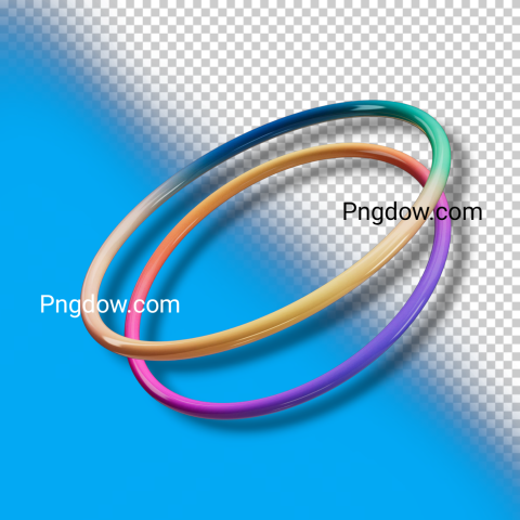 Circle frame icon Logo 3d render cutout