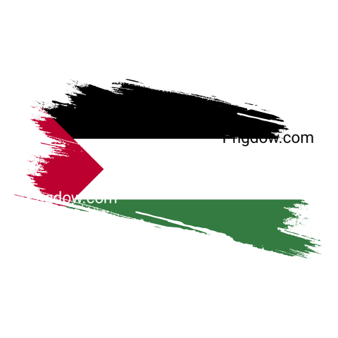 Palestine flag, transparent background