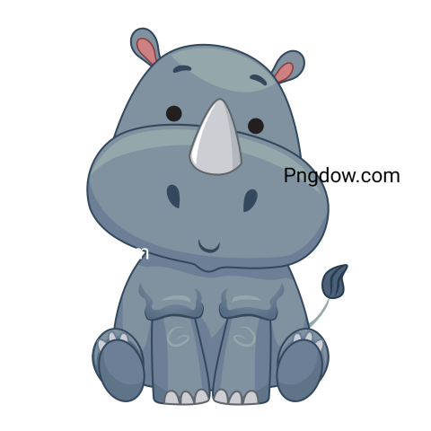 Rhinoceros Sit Illustration