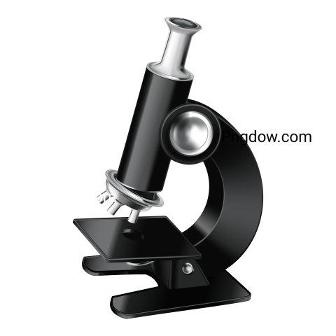 Black glossy microscope 3d icon