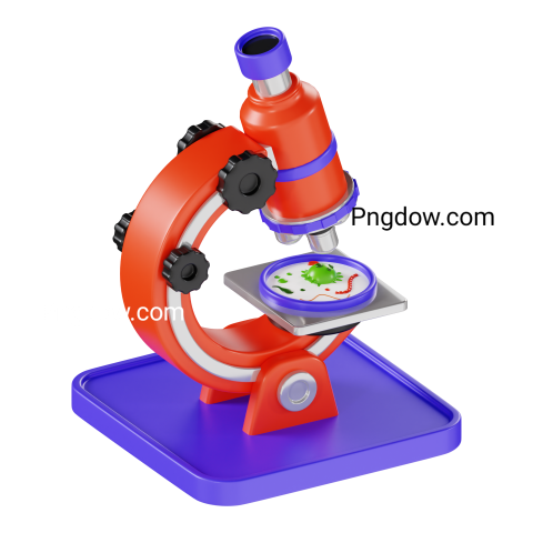 Microscope 3d Illustration