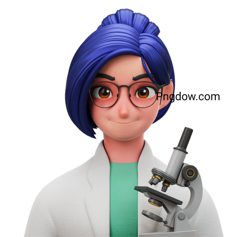 3D Character Avatar Female Doctor Scientist