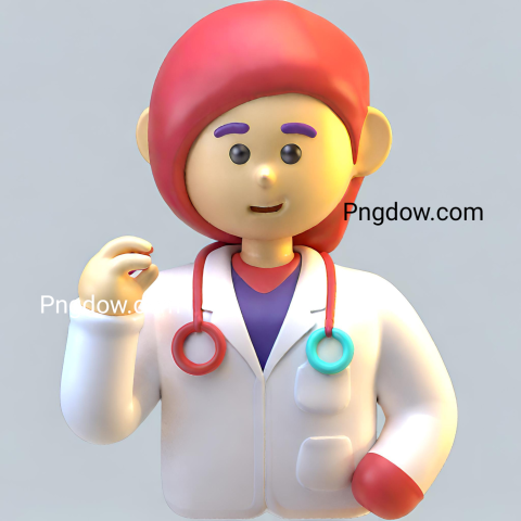 3D Character Avatar Female Doctor image