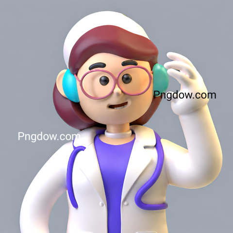 3D Character Avatar Female Doctor