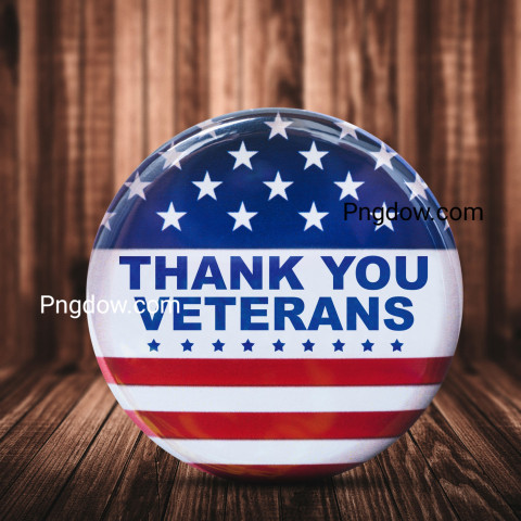 Veterans day badge button