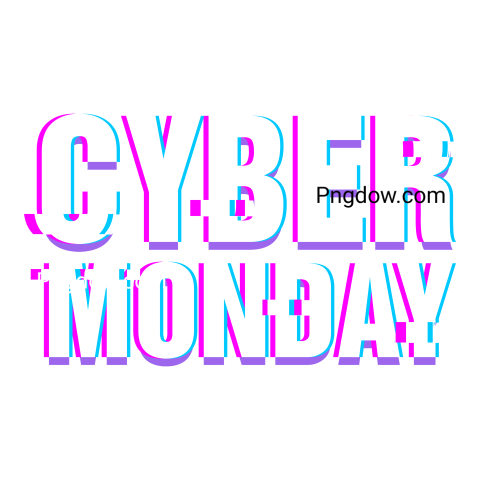 Glitch Cyber Monday Illustration