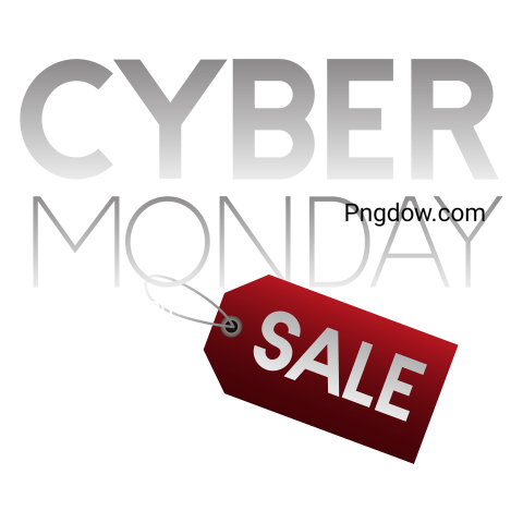Sale Cyber Monday transparent background free