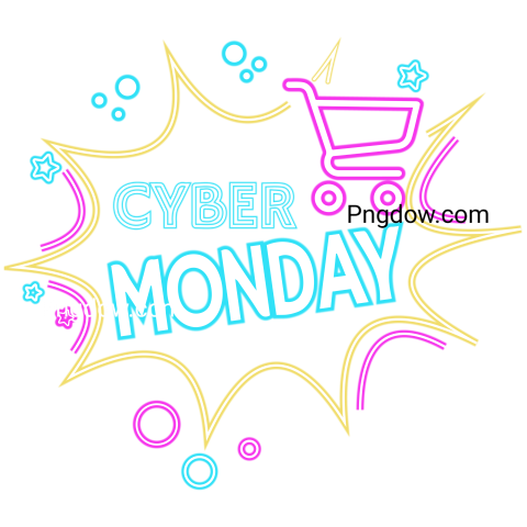 Cyber Monday Badge transparent background free PNG