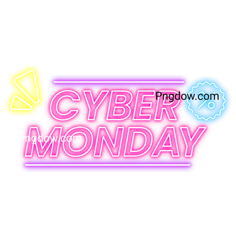 Neon Cyber Monday Sale Banner