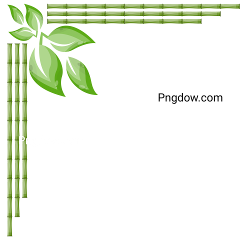 Leaf corner bamboo frame