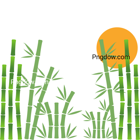 Bamboo Tree Vector Icon Template