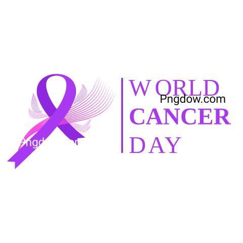World cancer day ribbon happy
