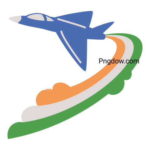 Republic day india airplane flag
