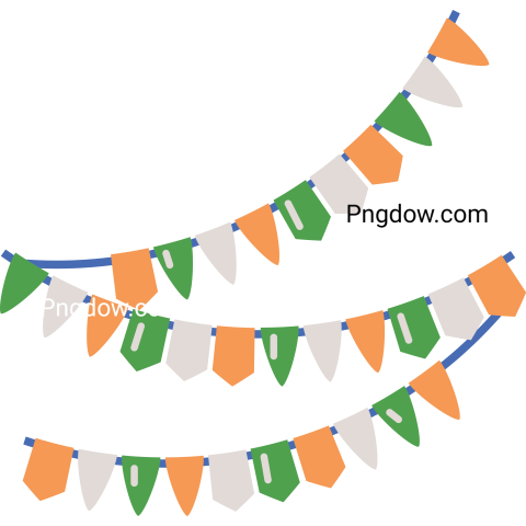 Republic day india garland Png image for free