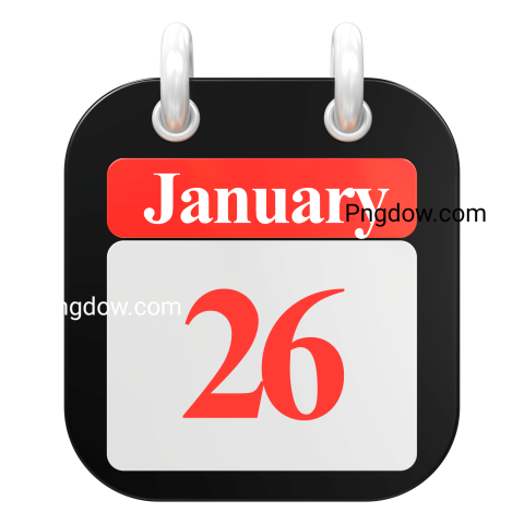 3D Render Of UI Icon January Day 26