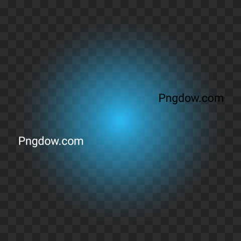 Blue glow transparent background