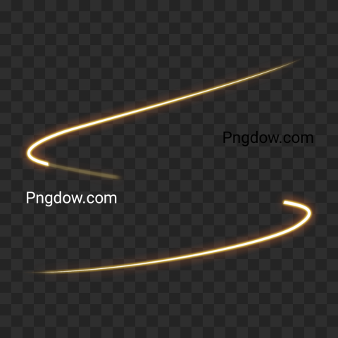 Glowing Swirly Lines transparent background