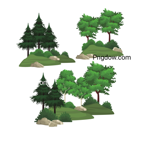 Trees and Bushes Png free