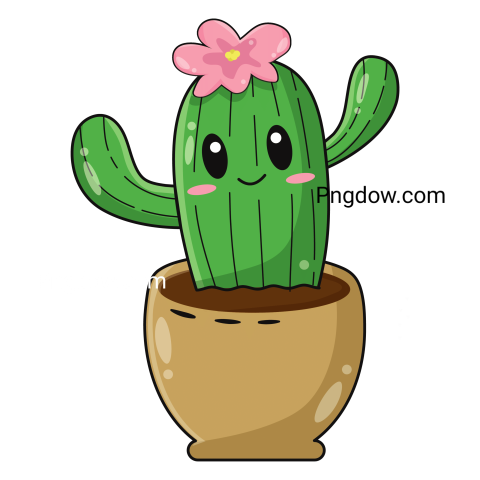 Potted Cactus Plant Png free