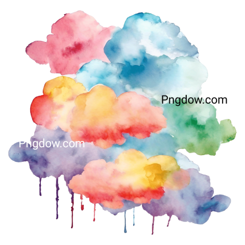 Vibrant and Transparent PNG Rain Cloud Icon Image for a Splash of Color for free