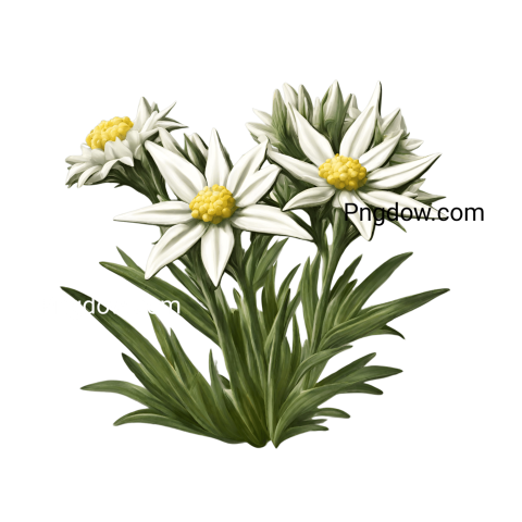 Edelweiss PNG image with transparent background, edelweiss