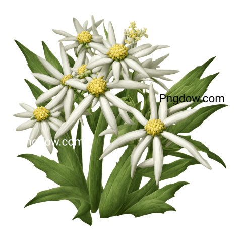 Stunning Edelweiss PNG Image with Transparent Background   Download