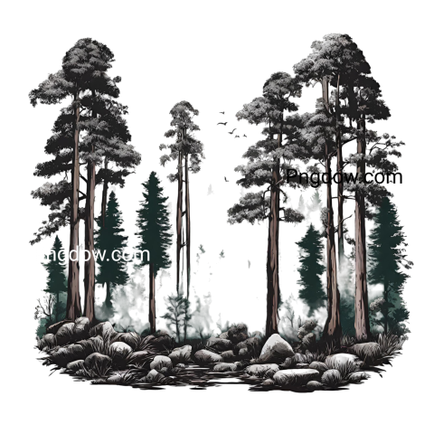 Forest PNG image with transparent background, Forest PNG