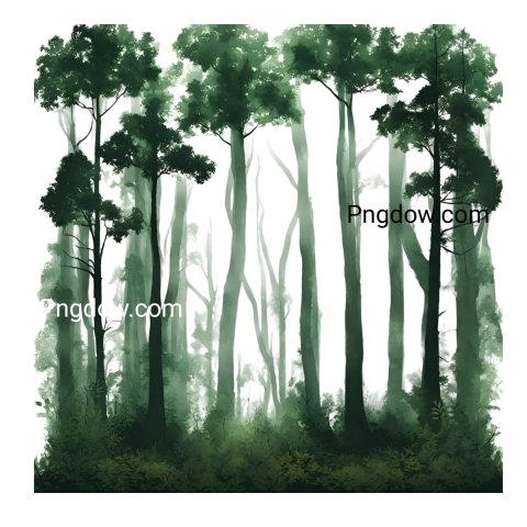 Stunning Forest PNG Image with Transparent Background   Downloaded