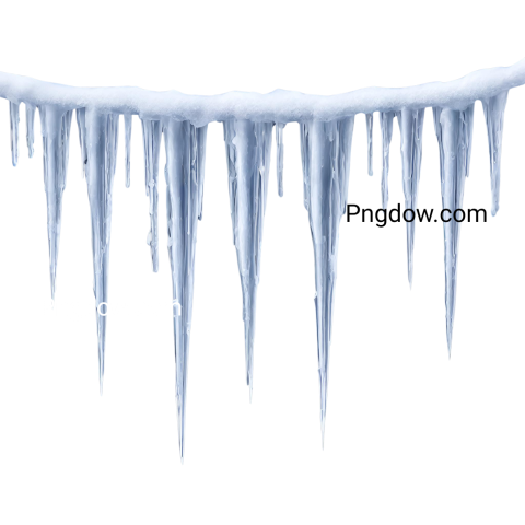 Icicles PNG image with transparent background, edelweis
