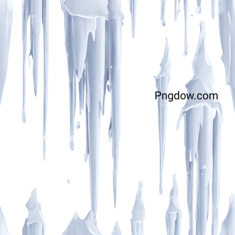 Icicles PNG transparent background